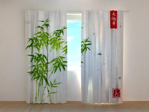 Foto Tende Acquerello di Bambù Verde Giapponese – IlyDecor