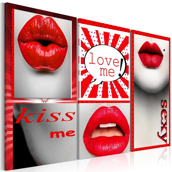 Quadro su tela - Kiss me! Love me!