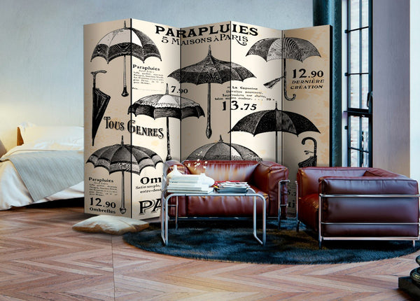 Separè per interni - Vintage Umbrellas II [Room Dividers]