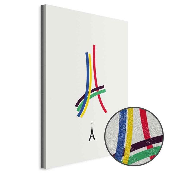 Quadro - Eiffel Tower - Colorful Graphics - Abstraction