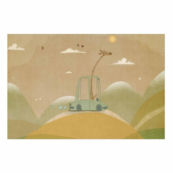 Poster - Traveling Giraffe