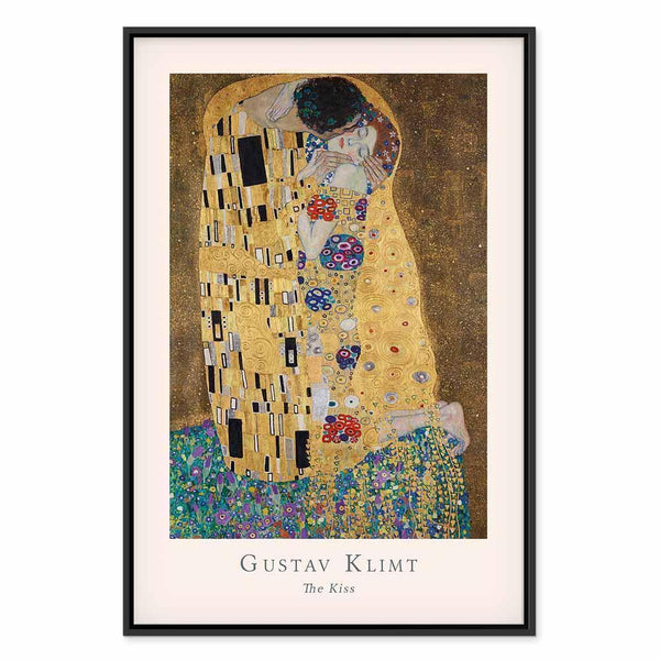 Quadro - Gustav Klimt - The Kiss (1 Part) Vertical