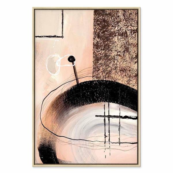 Quadro - Art of Shapes (1-part) - Hand-Painted Abstract Artwork