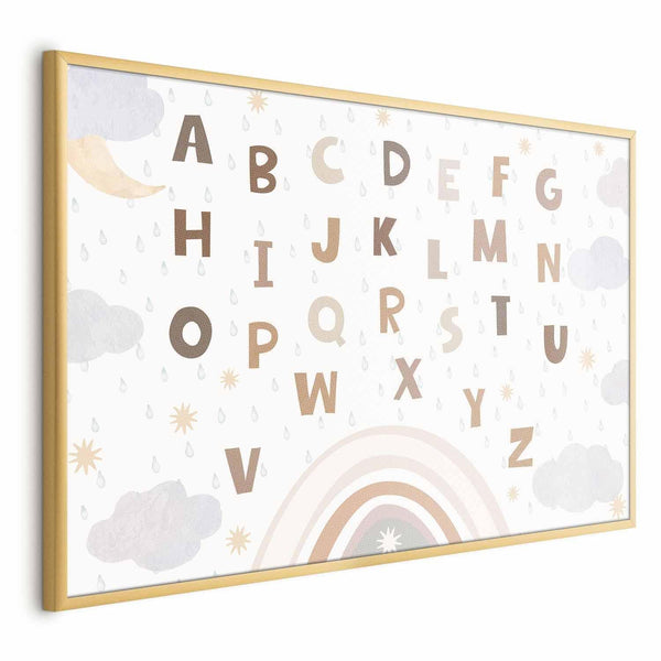 Poster - Letters in Muted Colors