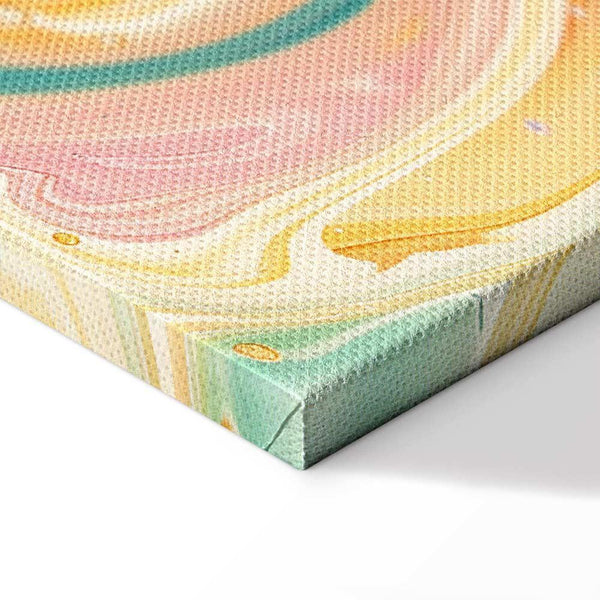 Quadro - Colorful Chaos - Dynamic Shapes in Shades of Pink Yellow and Blue