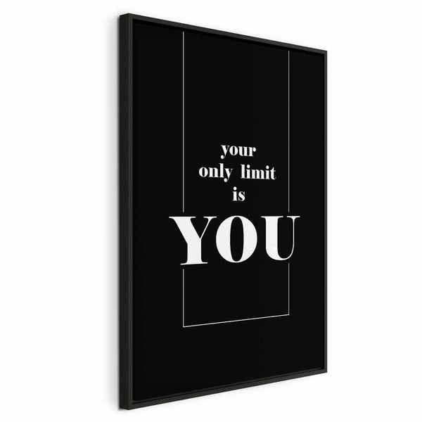 Quadro - Key to Success (1-part) - Black and White English Inscriptions