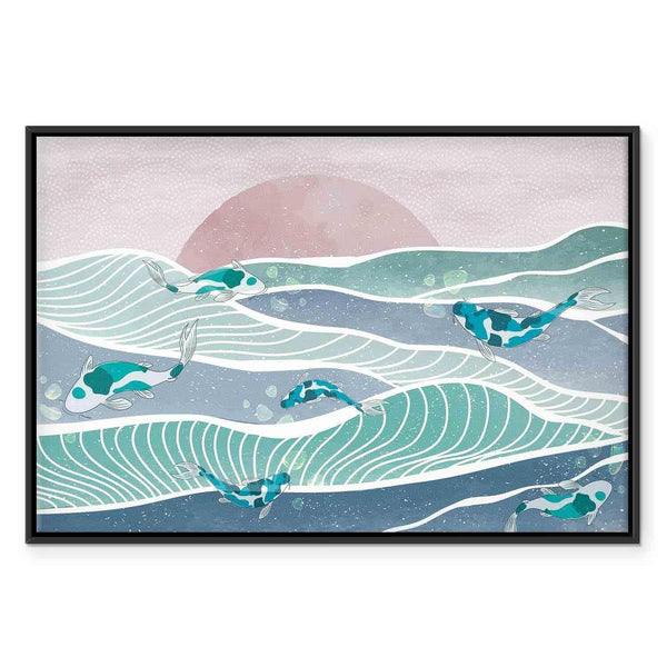 Quadro - Fish on the waves