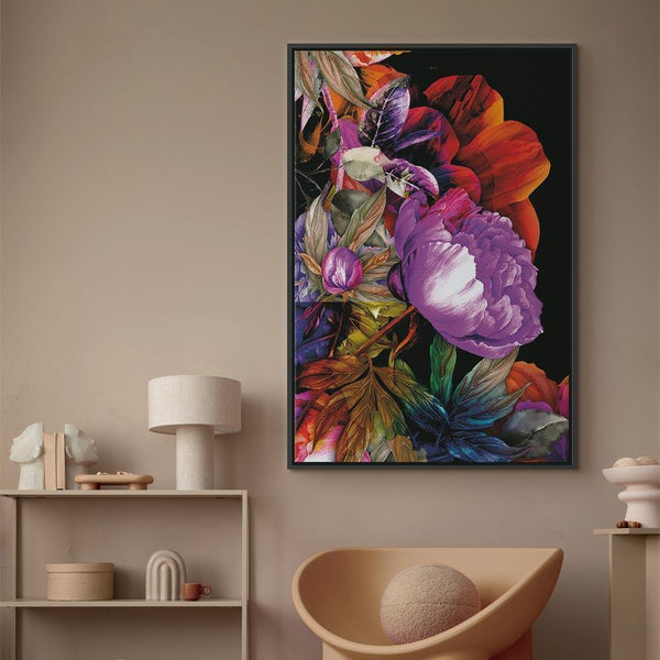 Quadro - Nature in Summer Hues (1-part) - Flower Garden of Inspiration