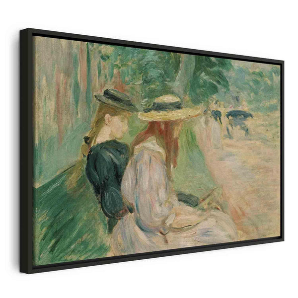 Quadro - Berthe Morisot – Sur un banc de Bois de Boulogne