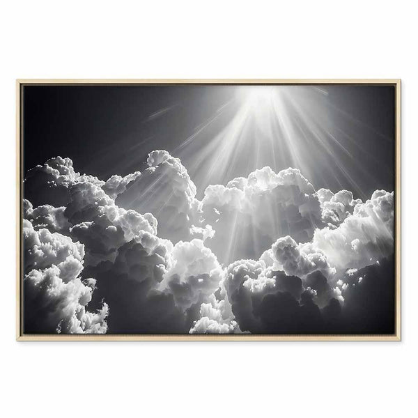 Quadro - Hope in the Clouds: Inspiring Rays of the Sun – Awaken Emotions