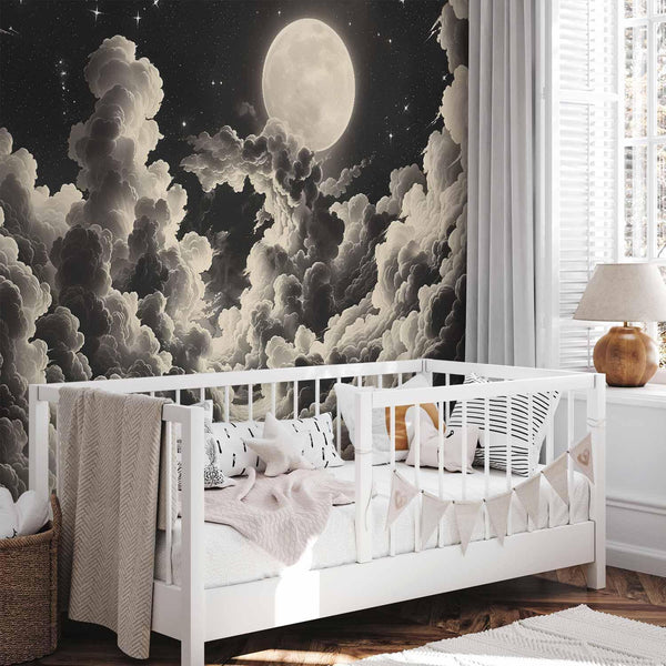 Carta da parati - Moon and Stars Singing Among the Great Clouds