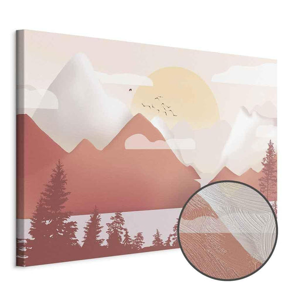 Quadro - Landscape at Sunset (1 Part) Wide