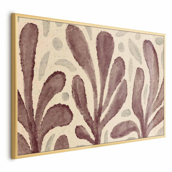 Poster - Leaves and Spots - large trembling shapes inspired by Matisse