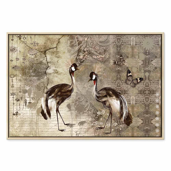 Quadro - Retro Cranes (1 Part) Wide