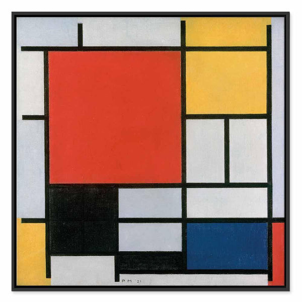 Quadro - Piet Mondrian – Composition with red, yellow blue and black