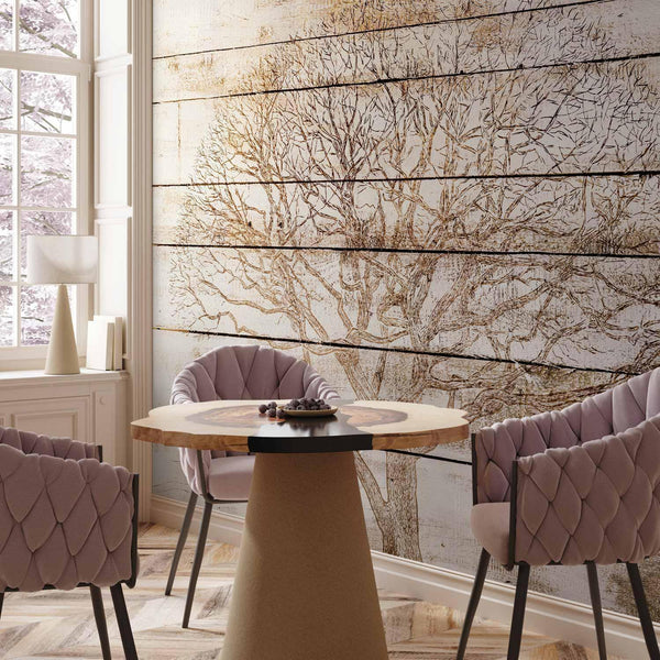 Carta da parati - Tree on Boards