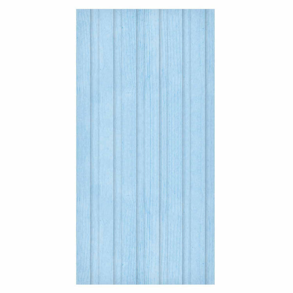 Tappezzeria murale - Blue Panels - Wooden planks in a pastel blue shade