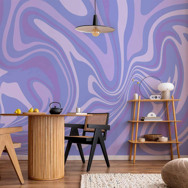 Carta da parati - Purple Composition - Abstract Background in Violet-Purple-Lavender Hues