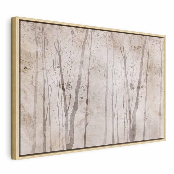 Quadro - Beige Forest of Thoughts (1 Part) Wide