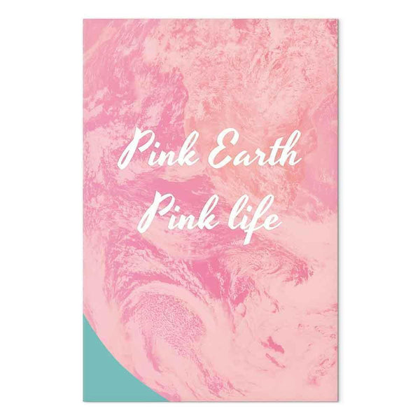 Quadro - Pink Earth, Pink Life (1 Part) Vertical