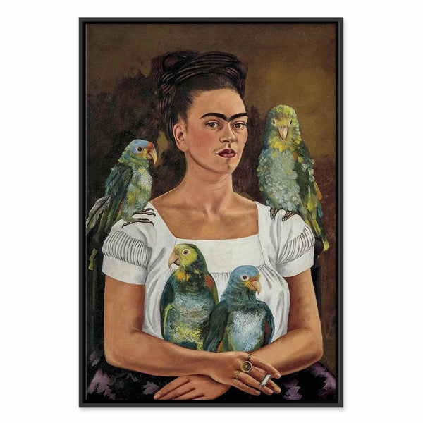 Quadro - Frida Kahlo – Me and My Parrots