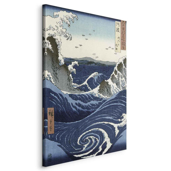 Quadro - Utagawa Hiroshige – View of the Naruto whirlpools at Awa