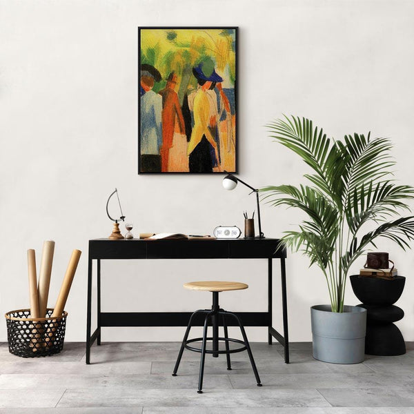 Quadro - August Macke – Walker under trees (Walker in the park)