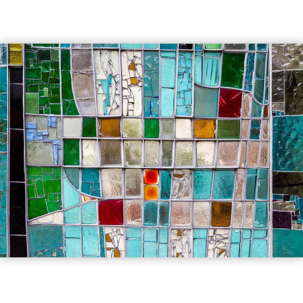 Carta da parati - Sapphire Stained Glass