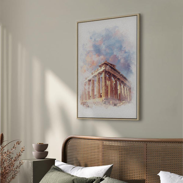 Quadro - Painted Parthenon (1 Part) Vertical