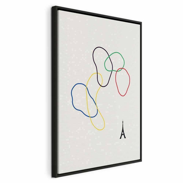 Quadro - Colorful Rings - Digital Graphics - Minimalism