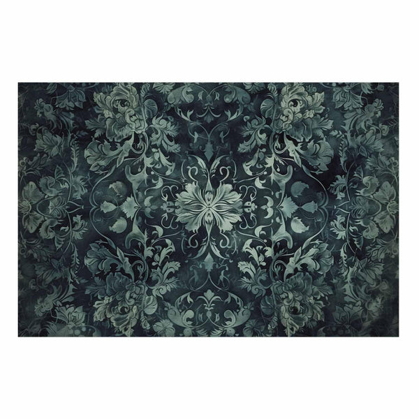 Poster - Carpet Ornaments in Emerald Shades