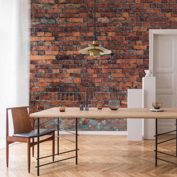 Carta da parati - Vintage Wall (Red Brick)