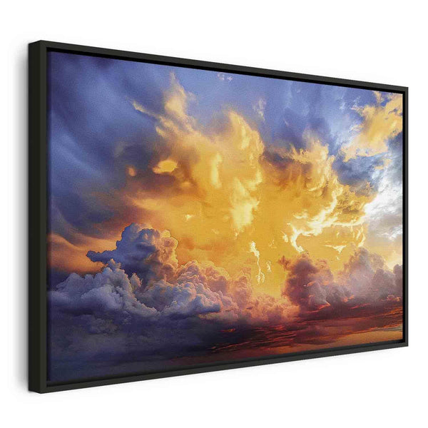 Quadro - Beautiful Sunset - Clouds in Warm Shades