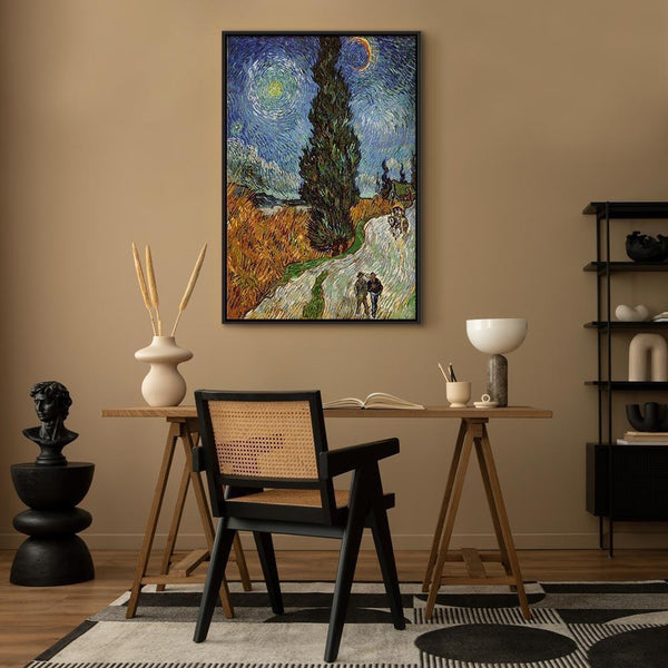 Quadro - Vincent van Gogh – Road with Cypress and Star