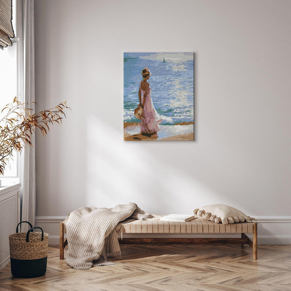 Quadro fai da te - Woman gazing at the sea