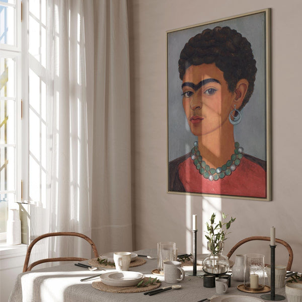 Quadro - Frida Kahlo – Self-Portrait with Curly Hair