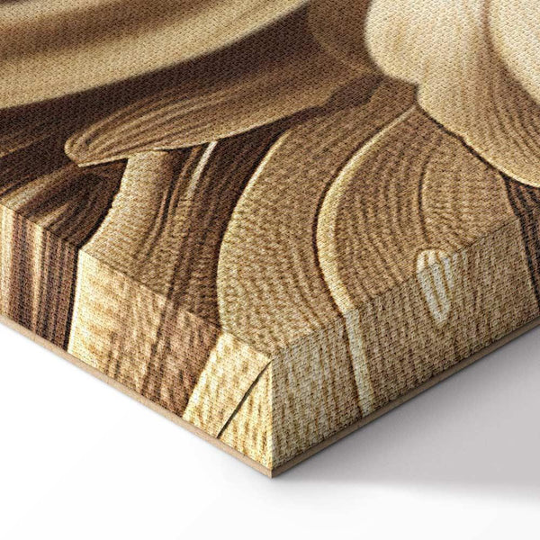 Quadro - Carved Baroque Ornaments Rich Composition in Sepia Colors