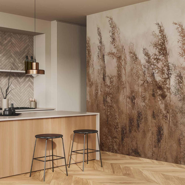 Carta da parati - Tall Grasses - Brown