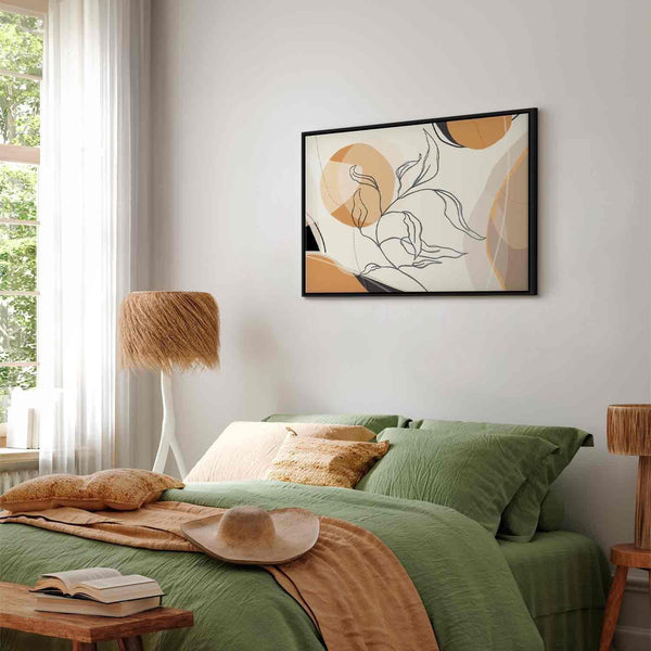 Quadro - Landscape with a leaf