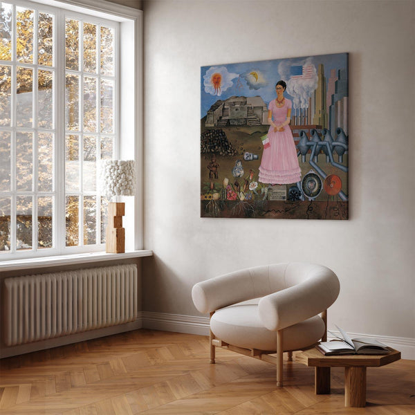 Quadro - Frida Kahlo – Self-Portrait on the Borderline Between Mexico and the United States