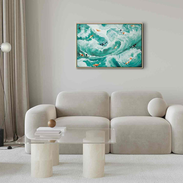 Quadro - Fish and waves