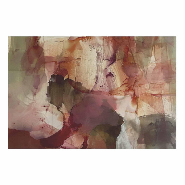 Poster - Spring Composition - glimmers and forms in watercolor technique