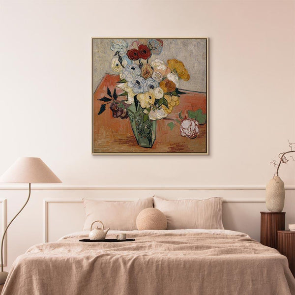Quadro - Vincent Van Gogh – Stilllife with Japanese vase, roses and anemones