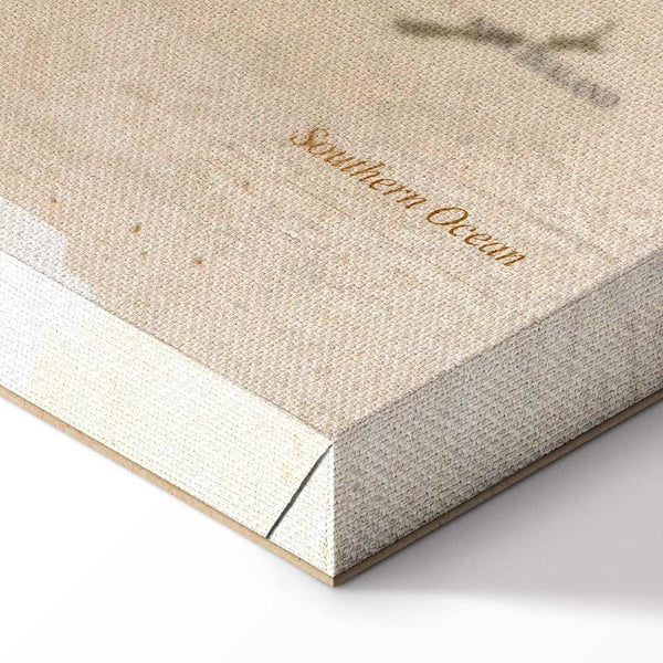 Quadro - World Map: Beige Chic