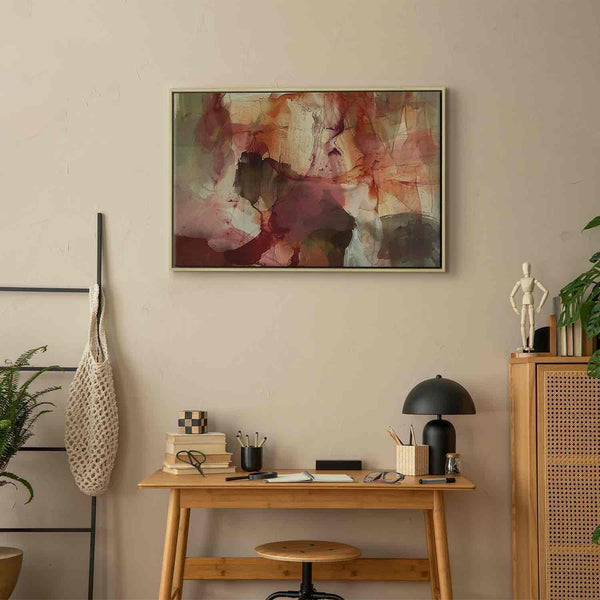 Quadro - Spring composition – transparencies and forms in watercolor style