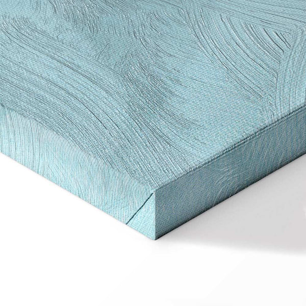 Quadro - Large Leaves in Shades of Green-Mint: Botanical Motif