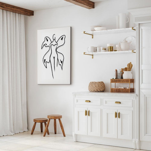 Quadro - Butterfly Woman (1 Part) Vertical