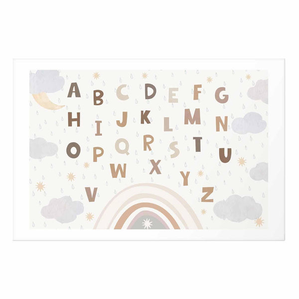 Poster - Letters in Muted Colors