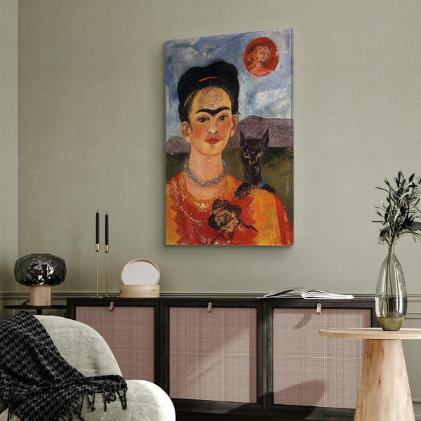 Quadro - Frida Kahlo – Self-Portrait with Diego on My Breast