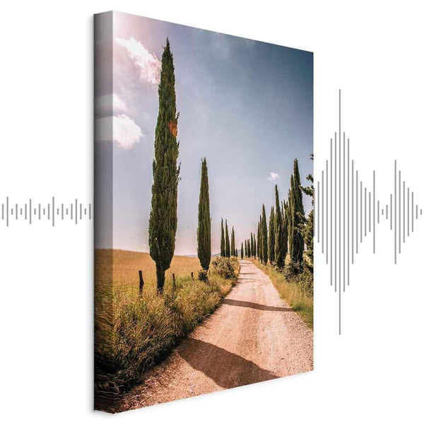 Quadro - Italian cypresses (1 Part) Vertical